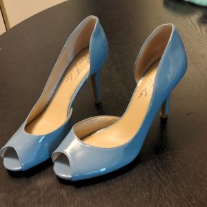 Sky Blue Open Toe Marc Fisher Heels